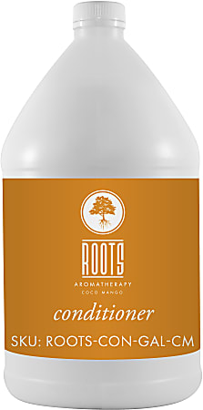 Hotel Emporium Bulk Conditioner, 1 Gallon, Roots Aromatherapy Coco Mango, Case Of 4 Bottles