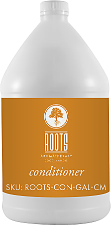 Hotel Emporium Bulk Conditioner, 1 Gallon, Roots Aromatherapy Coco Mango, Case Of 4 Bottles