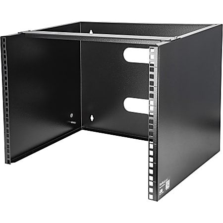 StarTech.com 8U 12in Deep Wallmounting Bracket for Patch Panel - Wallmount Bracket - Mount equipment that is up to 12 inches deep such as patch panels or network switches to your wall - 8U design - Works with shallow rack-mount equipment