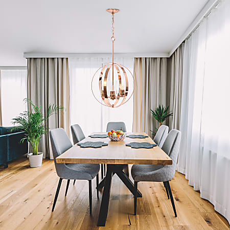 Rose gold globe light top