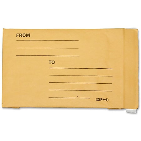 SKILCRAFT® Kraft Lightweight Cushioned Mailers, 6" x 10", Kraft, Pack Of 200 (AbilityOne 8105-00-117-9860)