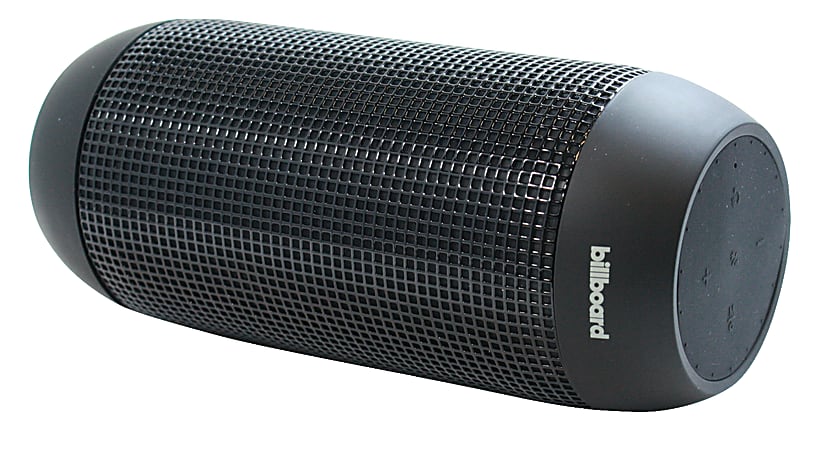 Billboard Water-Resistant Bluetooth® Speaker, 4.5"H x 8"W x 2.5"D, Black