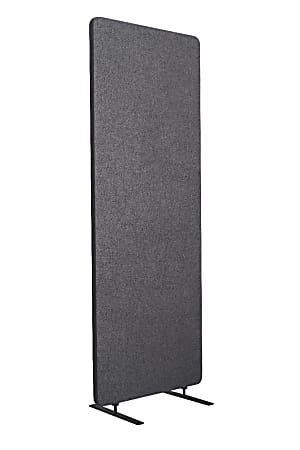 Luxor RECLAIM Acoustic Privacy Expansion Panel, 66"H x 24"W, Slate Gray