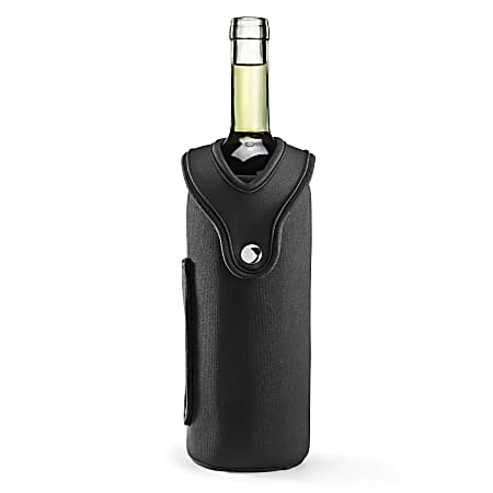 ZEVRO® by Honey Can Do® Wine Bottle Glove With Cooling Pack, Black