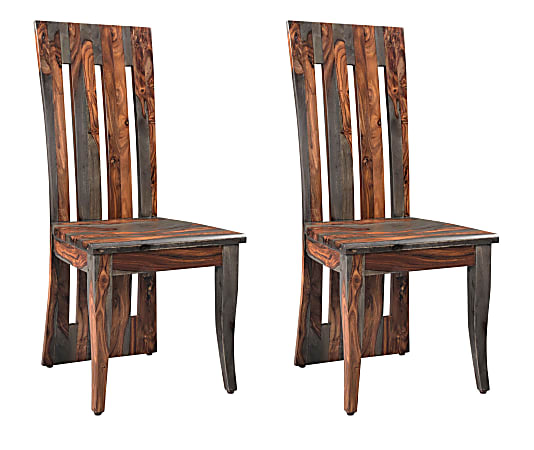 Coast to Coast Wood Dining Chairs, Sierra, Set Of 2 Chairs