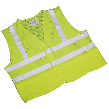 SKILCRAFT® 360? Visibility Safety Vest, Large, Yellow/Lime (AbilityOne 8415-01-598-4870)