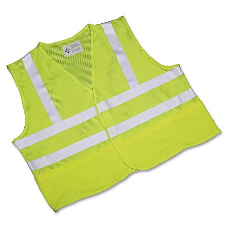SKILCRAFT® 360? Visibility Safety Vest, X-Large, Yellow/Lime (AbilityOne 8415-01-598-4870)