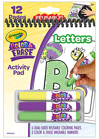 Crayola Color & Erase Reusable Activity Pad Letters