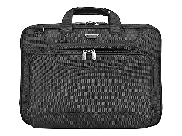 Targus Zip-Thru Corporate Traveler Notebook Case - 15.4" Screen Support - Ballistic Nylon - Black