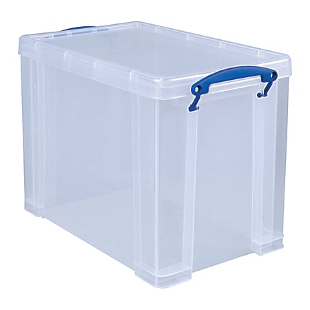 Plastic storage box with handle