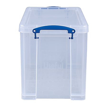 Plastic storage on sale tubs with handles