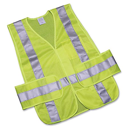 SKILCRAFT® 360? Visibility Safety Vest, One Size, Orange/Lime