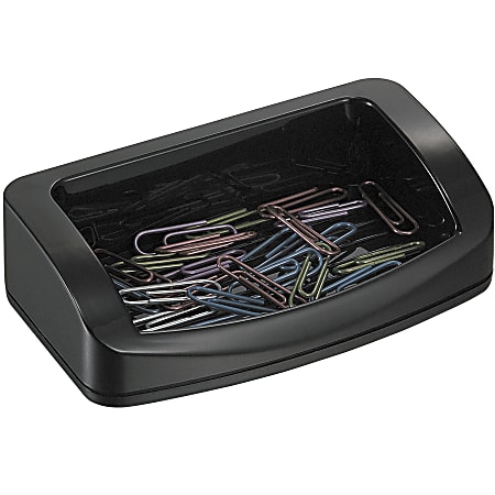 OIC® 2200 Series Business Card/Clip Holder, Black