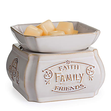 Candle Warmers Etc 2-In-1 Classic Fragrance Warmers, Faith Family Friends, Pack Of 6 Warmers