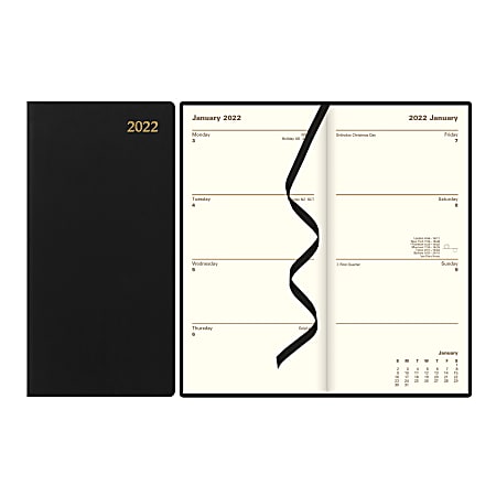 Letts of London Weekly/Monthly Signature Planner, 6-5/8&quot; x