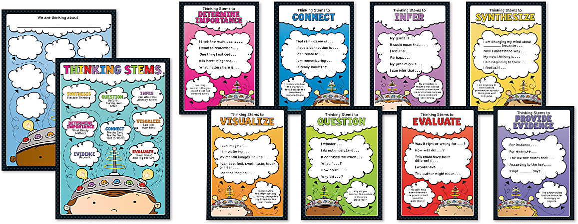Carson-Dellosa Thinking Stems Bulletin Board Set, Multicolor, Grades K-5