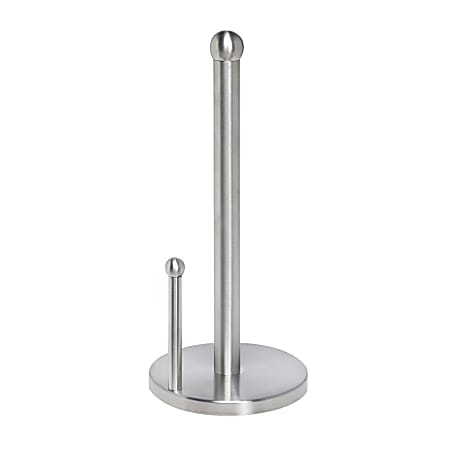 Honey Can Do Paper Towel Holder 14 H x 6 18 W x 6 18 D Stainless Steel -  Office Depot