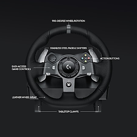 Sim Racing Wheel & Paddle Shifters - Compatible with G920