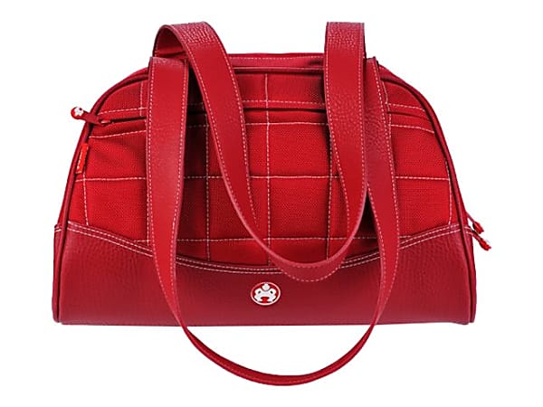 Mobile Edge Sumo Duffel  Small  duffle bag  ballistic nylon, faux leather  red with white stitching