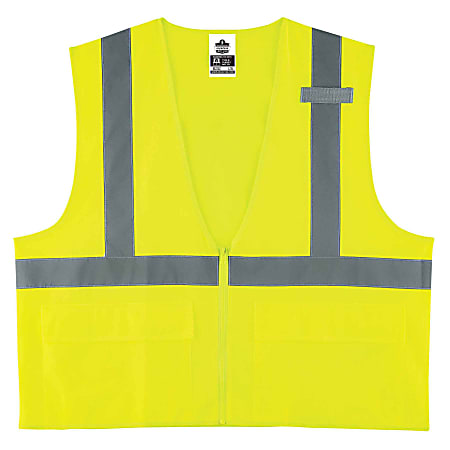 Ergodyne GloWear Safety Vest, Standard Solid, Type-R Class 2, Small/Medium, Lime, 8225Z