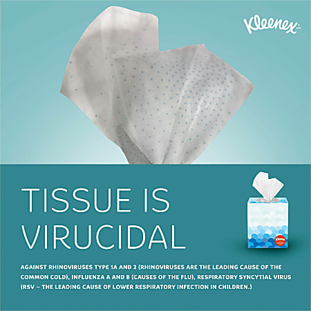 Kleenex® Anti-Viral® 3-Ply Facial Tissue, White, 68 Sheets Per Box, Carton Of 12