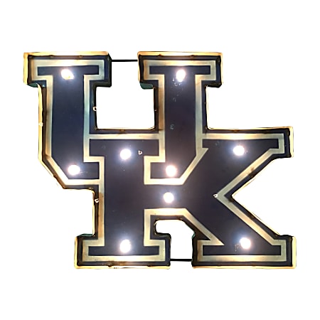 Imperial NCAA Logo Lighted Metal Sign, University of Kentucky