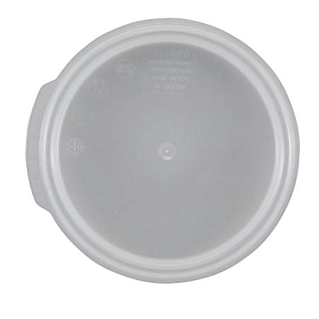 Cambro Seal Covers For 1-Qt Camwear Round Food Containers, Translucent, Pack Of 12 Covers