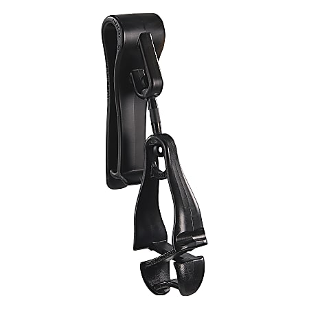 Ergodyne 3425 Glove Belt Clip Holder, 6-1/2", Black, Total Qty 1