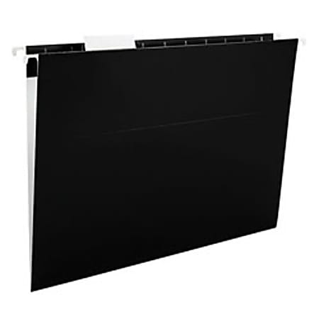 Smead® Fashion File Hanging Folders, Letter Size, Black, Pack Of 5