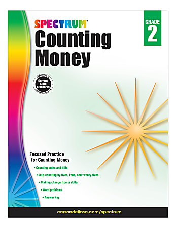 Spectrum® Counting Money Workbook, Grade 2