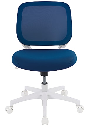 Realspace Adley MeshFabric Low Back Task Chair BlueWhite Office