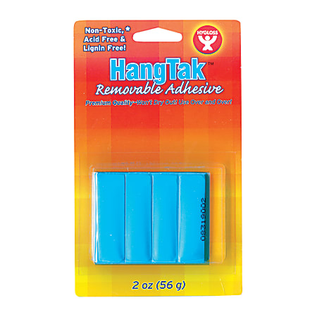 Hygloss HangTak™ Reusable Adhesive, 2 Oz, Blue, Pack Of 12
