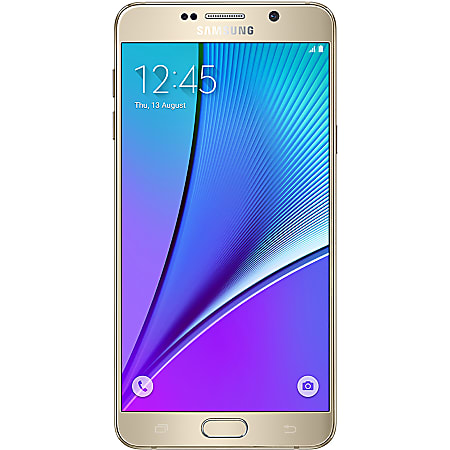 Samsung Galaxy Note 5 N920A Refurbished Cell Phone, 64GB, Gold, PSC100746