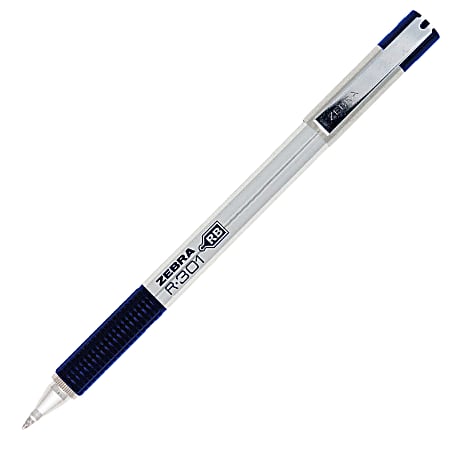 R-301 Stainless Steel Rollerball Pen, Arrow Tip Point, 0.7 mm, Stainless Steel Barrel, Blue Ink