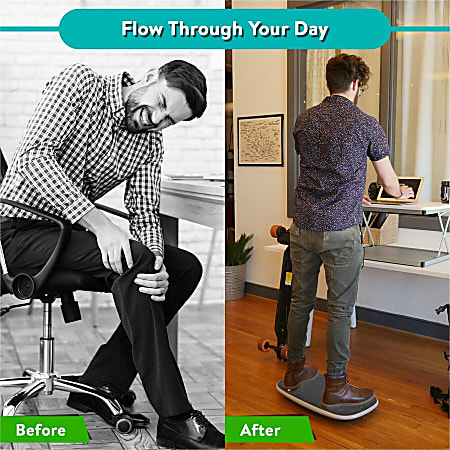 Steppie Balance Board  The Healthy Alternative to Anti Fatigue Mats  [Must-Have for Any Standing Desk]