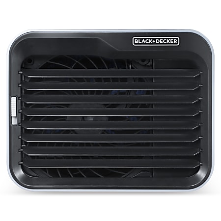 Black+Decker Desktop Evaporative Air Cooler, 5-15/16”H x 7-1/2”W x 6-1/4”D, Black