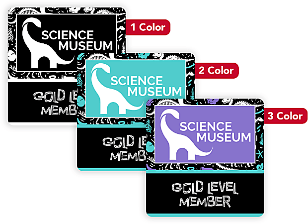 Custom 1, 2 Or 3 Color Printed Labels/Stickers, Square, 2-1/2" x 2-1/2", Box Of 250