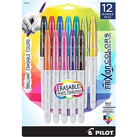 Pilot FriXion Colors Erasable Marker Pens  12 / Pack