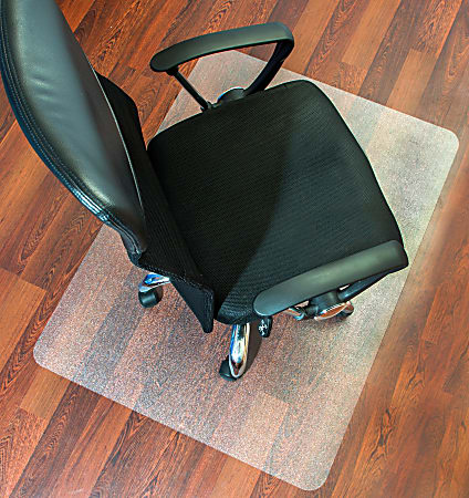 Mammoth Office Products Polycarbonate Hard Floor Chair Mat, Rectangular, 48"W x 60"D, Clear