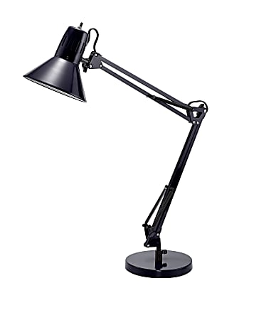 Bostitch® Swing Arm LED Desk Lamp, 16-15/16"H, Black