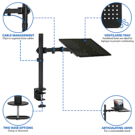 Laptop stand for desk office depot top