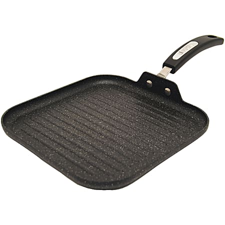 The Rock 10" Grill Pan with Bakelite Handles - Grilling, Cooking - Dishwasher Safe - Oven Safe - Black - Bakelite Handle - 6 / Case