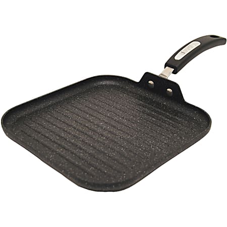 The Rock 10" Grill Pan with Bakelite Handles - Grilling, Cooking - Dishwasher Safe - Oven Safe - Black - Bakelite Handle - 6 / Case