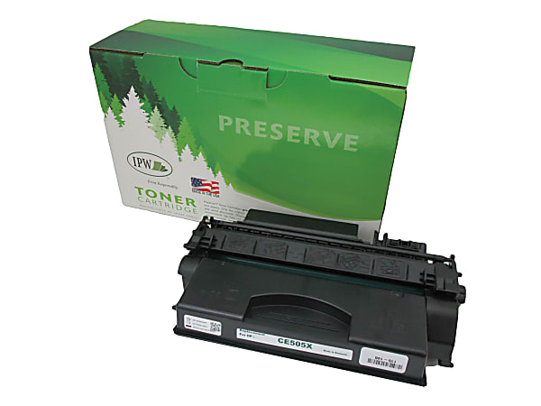 IPW Preserve Remanufactured Black High Yield Toner Cartridge Replacement For HP 05X, CE505X, 845-05X-ODP