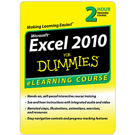 Excel 2010 For Dummies - 30 Day Access, Download Version