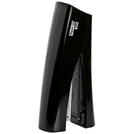 Rapid® 30% Recycled Eco Super Flatclinch Stand-Up Stapler, Black