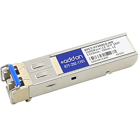 AddOn Avago AFCT-5710ALZ Compatible TAA Compliant 1000Base-LX SFP Transceiver (SMF, 1310nm, 10km, LC) - 100% compatible and guaranteed to work