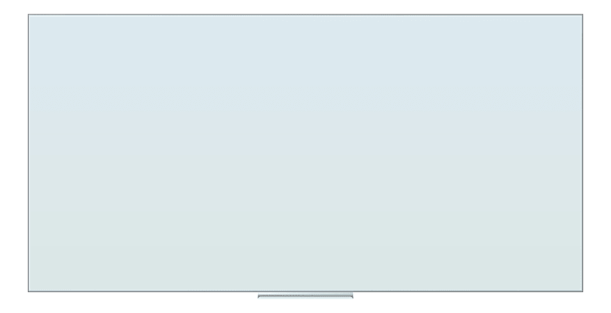 U Brands® Frameless Floating Non-Magnetic Glass Dry-Erase Board, 72" X 36", Frosted White (Actual Size 70" x 35")