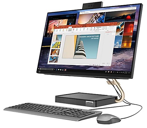 Lenovo IdeaCentre 5i 23.8" FHD Touchscreen All-in-One Desktop with Intel 6 Core i5-10400T / 8GB RAM / 256GB SSD / Windows 11