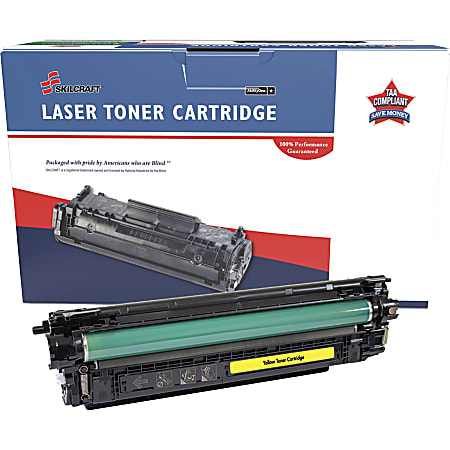 SKILCRAFT® Remanufactured Laser Toner Cartridge 655A - Yellow - 1 Each - 10500 Pages